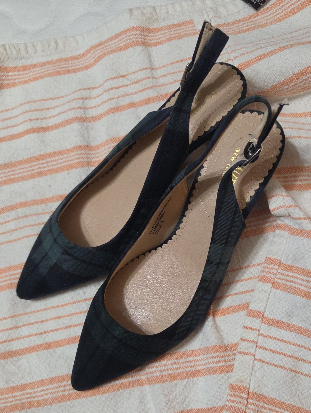 Isaac Mizrahi Plaid Heels